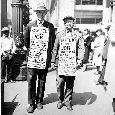 1930 depression jobless unemployed