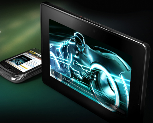 Blackberry Torch and Playbook Tablet behind the curve