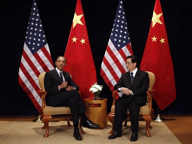 U.S Obama president & China Hu JinTao