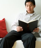 Man Reading book